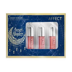 Акція на Набір помад для губ Affect Cosmetics Desert Wonder 3 Mini Liquid Lipsticks Set, 3*1.8 мл від Eva