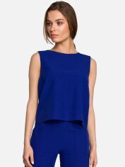 Акція на Блузка Stylove S257 864471 S Royal Blue від Rozetka