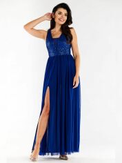 Акция на Плаття Awama A486 1259762 L Blue от Rozetka