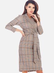 Акція на Плаття жіноче Awama A362 212854 XL Коричневе від Rozetka