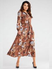 Акция на Плаття Awama A467 1220670 S Brown/Pattern от Rozetka