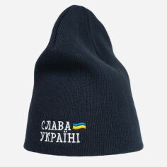 Акція на Шапка чоловіча Cofee Primary Слава Україні 3000-14/6 One Size Темно-синя (3000-14/6) від Rozetka