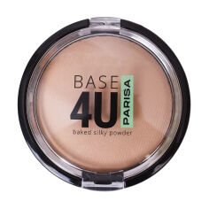 Акція на Шовковиста запечена пудра для обличчя Parisa Cosmetics Base 4U Baked Silky Powder, 101-2 Beige, 7 г від Eva