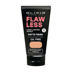 Акція на Тональний крем для обличчя Elixir Flaw Less Matte Finish Foundation 400 Natural Beige, 30 мл від Eva