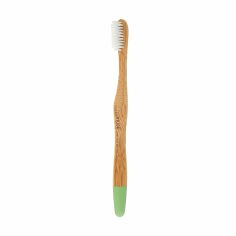 Акція на Зубна щітка Ecodenta Super Natural Oral Care бамбукова, м'яка, світло-зелена, 1 шт від Eva