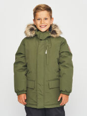 Акция на Дитяча зимова куртка-парка для хлопчика Lenne Snow 23341-330 128 см от Rozetka