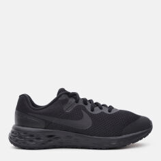 Акция на Підліткові кросівки для хлопчика Nike Revolution 6 Nn (Gs) DD1096-001 35.5 Black/Black-Dk Smoke Grey от Rozetka