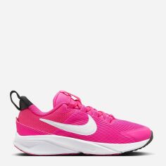 Акция на Дитячі кросівки для дівчинки Nike Star Runner 4 Nn (Ps) DX7614-601 30 12.5C Fierce Pink/White-Black-Playful Pink от Rozetka