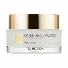 Акція на Крем для обличчя Dr.Hedison Gold Activation Rich Cream з колоїдним золотом, 50 мл від Eva