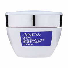 Акція на Крем-сироватка для обличчя, шиї та декольте Avon Anew Clinical Lift & Firm Pressed Serum Ліфтинг ефект, 30 мл від Eva