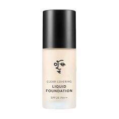 Акція на Тональна основа для обличчя Ottie Clear Covering Liquid Foundation SPF 25 PA++, 101 Ivory, 35 мл від Eva