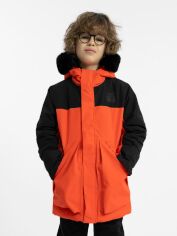 Акция на Дитяча зимова стьобана куртка для хлопчика 4F 4FJAW23TJACM109-62S 128 см Помаранчева от Rozetka