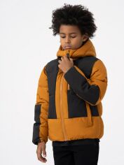 Акция на Дитяча зимова куртка для хлопчика 4F 4FJAW23TDJAM276-82S 128 см Коричнева от Rozetka