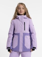 Акція на Дитяча зимова лижна куртка для дівчинки 4F 4FJAW23TTJAF295-52S 128 см Фіолетова від Rozetka