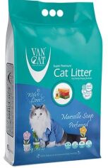 Акция на Бентонитовый наполнитель VanCat Marseille Soap для кошачьего туалета Марсельское мыло 10 кг от Stylus
