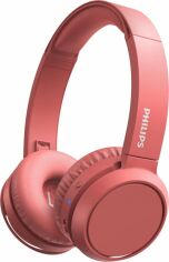 Акция на Навушники Philips Bluetooth headpohones TAH4205 Wireless Mic Red (TAH4205RD/00) от Rozetka