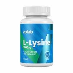 Акція на Дієтична добавка в капсулах VPLab L-Lysine Лізин 1000 мг, 90 шт від Eva