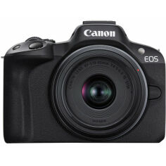 Акція на Фотокамера бездзеркальна Canon EOS R50+RF-S 18-45 IS STM Black (5811C033) від Comfy UA