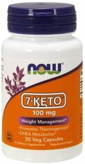 Акція на Now Foods 7-KETO, 100 mg, 60 Veg Capsules (NF3013) від Stylus