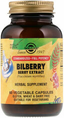 Акція на Solgar Standardized Full Potency Bilberry Berry Extract 60 Vegetable Capsules від Stylus