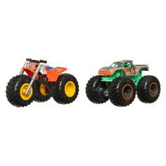 Акция на Набір машинок Hot Wheels Monster Trucks Tri to cruch me vs Baja buster (FYJ64/HLT66) от Будинок іграшок