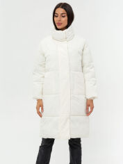 Акція на Куртка демісезонна довга жіноча Icon ID8107white XS Біла від Rozetka