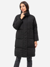Акция на Куртка демісезонна довга жіноча Icon ID8107black XS Чорна от Rozetka