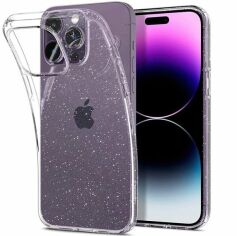 Акция на Чехол Spigen для Apple iPhone 14 Pro Liquid Crystal Glitter Crystal Quartz (ACS04954) от MOYO