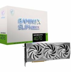 Акція на Видеокарта MSI GeForce RTX 4070 12GB GDDR6X GAMING X SLIM WHITE (912-V513-274) від MOYO