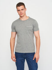 Акція на Футболка бавовняна довга чоловіча Calvin Klein Jeans 10490.31 S (44) Сіра від Rozetka