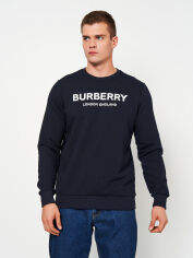 Акція на Світшот чоловічий Burberry 11228.3 S Темно-синій від Rozetka