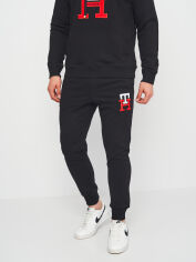 Акція на Спортивні штани чоловічі Tommy Hilfiger 11207.1 L (48) Чорні від Rozetka