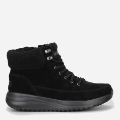 Акція на Жіночі зимові черевики високі Skechers 144770 BBK 38 (8US) 25 см Чорні від Rozetka