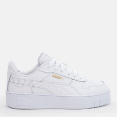 Акція на Жіночі кеди низькі Puma Carina Street 38939001 39 (6UK) 25 см Puma White-Puma White-Puma Gold від Rozetka