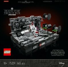 Акция на Конструктор Lego Star Wars Диорама Пролет над Звездой Смерти 665 деталей (75329) от Stylus