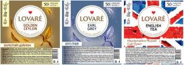 Акция на Комплект пакетованого чорного чаю Lovare 3 види по 50 пакетів от Rozetka