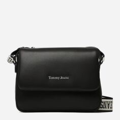 Акция на Сумка крос-боді жіноча Tommy Hilfiger Tjw City Girl Flap Crossover AW0AW14965 Black от Rozetka