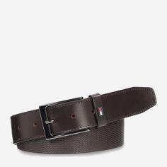 Акція на Ремінь чоловічий з натуральної шкіри Tommy Hilfiger Layton 3.5 AM0AM11230 85 см Testa Di Moro від Rozetka