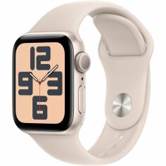 Акция на Смарт-часы Apple Watch SE GPS 40mm Starlight Aluminium Case with Starlight Sport Band - S/M от MOYO