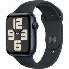 Акция на Смарт-часы Apple Watch SE GPS 44mm Midnight Aluminium Case with Midnight Sport Band - M/L от MOYO