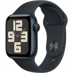 Акція на Смарт-часы Apple Watch SE GPS 40mm Midnight Aluminium Case with Midnight Sport Band - M/L від MOYO