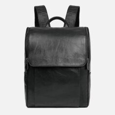 Акция на Чоловічий рюкзак шкіряний Vintage 14523 Чорний от Rozetka