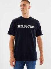 Акція на Футболка чоловіча Tommy Hilfiger Archive Fit MW0MW31539 L Темно-синя від Rozetka