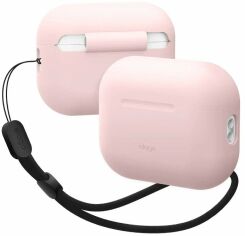 Акция на Чехол для наушников Elago Silicone Basic Case with Nylon Lanyard Light Pink (EAPP2SC-BA+ROSTR-LPK) for Apple AirPods Pro 2 от Stylus