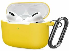 Акция на Чехол для наушников Tpu Case with Belt Yellow for Apple AirPods Pro от Stylus