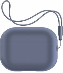 Акція на Чехол ArmorStandart Silicone Case with straps Dark Purple (ARM68611) for Apple Airpods Pro 2 від Stylus