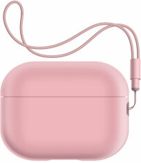 Акция на Чехол ArmorStandart Silicone Case with straps Pink (ARM68616) for Apple Airpods Pro 2 от Stylus