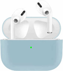 Акция на Чохол для навушників Tpu Case Light Blue for Apple AirPods Pro от Y.UA