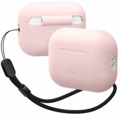 Акция на Чохол для навушників Elago Silicone Basic Case з Nylon Lanyard Light Pink (EAPP2SC-BA+ROSTR-LPK) для Apple AirPods Pro 2 от Y.UA
