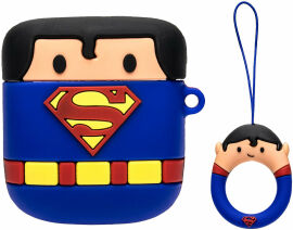 Акція на Чохол для навушників Tpu Case Marvel & Dc Superman Blue for Apple AirPods від Y.UA